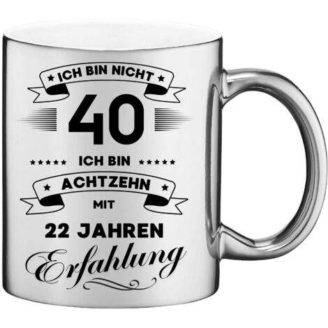 Mug humoristique, cadeau pour un 40e anniversaire (1/2)