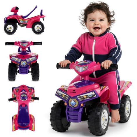 Porteur pour bébé d'un an Quad violet rose