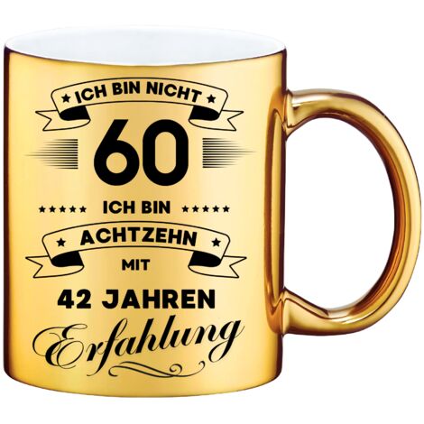 Mug humoristique, un cadeau pour un 60e anniversaire (1/2)