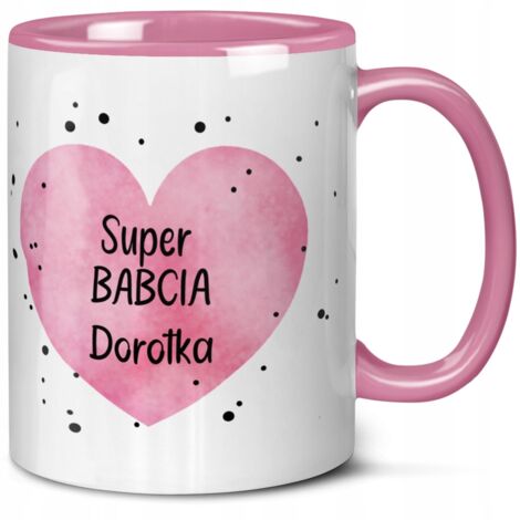 Mug cadeau pour la fête des grands-parents : Super Grand-mère avec le nom de Grand-mère + prénom (1/3)