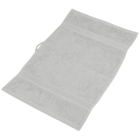 Serviette en coton éponge pour les mains et le visage torchon de cuisine MALLOS 30x50 cm art. 62314 couleur sauge gris clair avec une teinte verte (1/3)