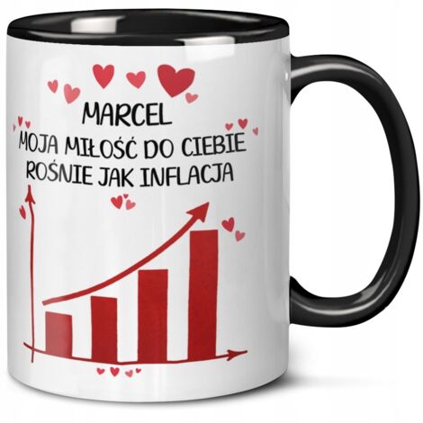Mug cadeau pour elle ou pour lui, amour débordant + votre nom tendance (1/3)