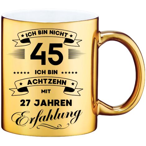 Mug humoristique, cadeau pour un 45e anniversaire (1/2)