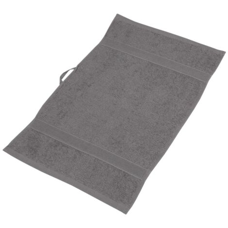 Essuie-mains en coton frotte pour mains et visage de cuisine MALLOS 30x50 cm art. 62314 couleur acier gris foncé (1/3)