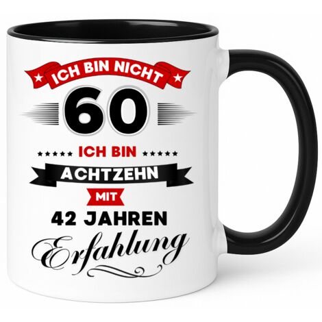 Mug humoristique, un cadeau pour un 60e anniversaire (1/3)
