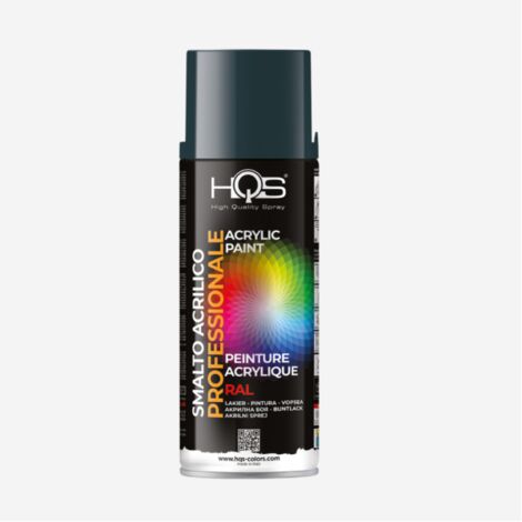 Peinture acrylique en aérosol RAL 7016 Mat 400 ml HQS - Style Anthracite Brut