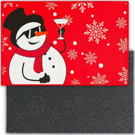Tapis de porte, décoration de Noël, décoration d'entrée pour le réveillon du Nouvel An, 40 x 60 (1/5)