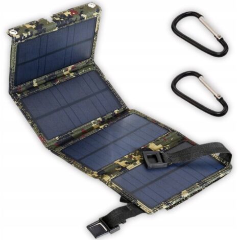 Chargeur solaire pour téléphone, panneau solaire, pliable, USB 5V