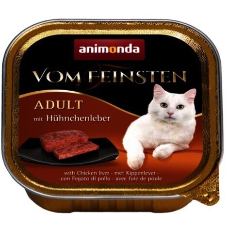 Animonda Vom Feinsten Classic - nourriture humide pour chats, foie de poulet 100g