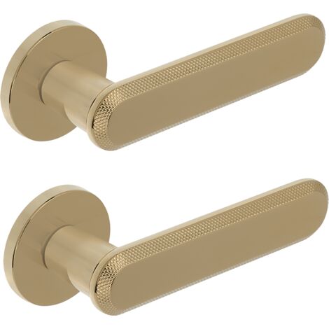 Poignée de porte intérieure RUGOS Kuchinox dorée (1/5)