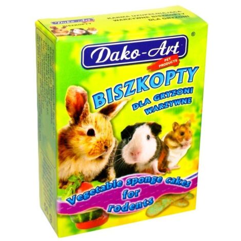 Dako-Art  Friandises pour rongeurs  Biscuits - Biscuits aux légumes 50 g