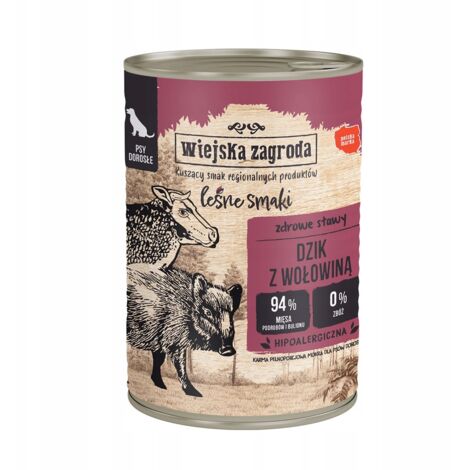 Wiejska Zagroda - Saveurs de Forêt - Sanglier au Bœuf - 400g