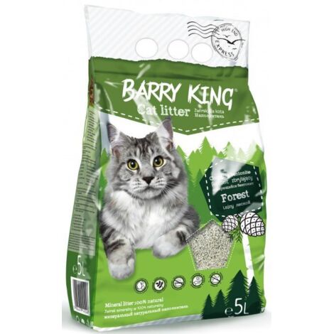 Barry King  Litière pour chats  Litière pour chats en bentonite - Forest 5L