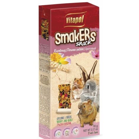 Vitapol  Smakers pour rongeurs et lapins - Floral 80g