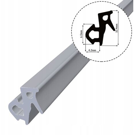 Joint d'étanchéité pour fenêtres PVC S-1126 VEKA GRIS 1m