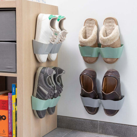 innovagoods Shohold porte-chaussures adhésif gris 4 unités (1/5)