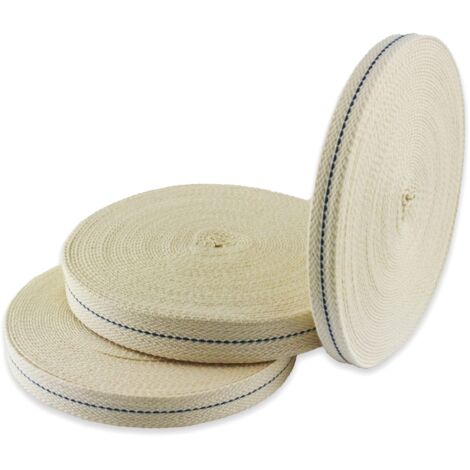 Mèche plate pour lampes à huile et torches, 22 mm, 1 m (1/5)