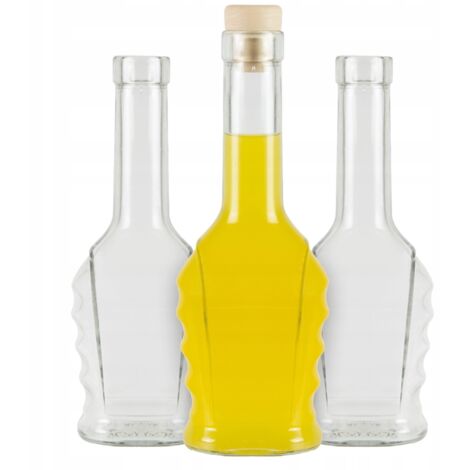 Lot de 5 bouteilles en verre PETRI de 250 ml pour liqueur Moonlight (1/5)