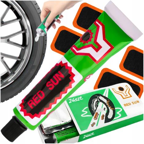 Kit de 24 rustines pour chambres à air de vélo