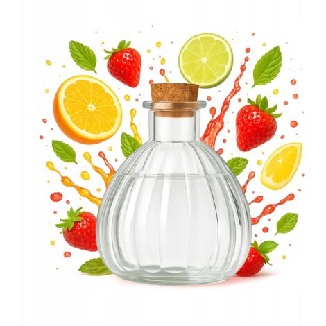 Carafe en verre VENISE de 250 ml pour eau, jus, alcool, liqueurs, huile d'olive, vin (1/5)