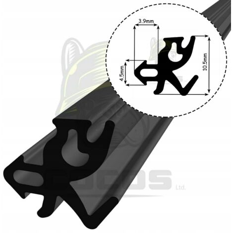 Joint d'étanchéité pour fenêtres PVC S-1182 ALUPLAST NOIR 1m (1/5)
