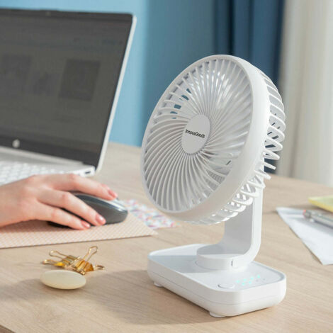 InnovaGoods Ventilateur de Bureau Rechargeable Blanc 13,3 W (1/5)