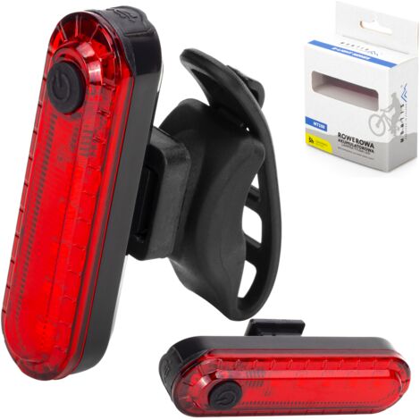 LAMPE ARRIÈRE DE VÉLO, ROUGE, RECHARGEABLE, SOLIDE, DURABLE, POIGNÉE ARRIÈRE (1/5)