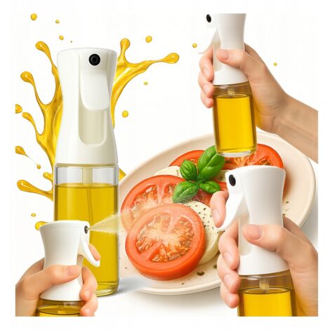 Vaporisateur d'huile d'olive 200 ml, distributeur en verre, atomiseur (1/5)