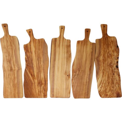 Planche à découper et à servir en bois d'olivier 55 x 17 cm (1/3)