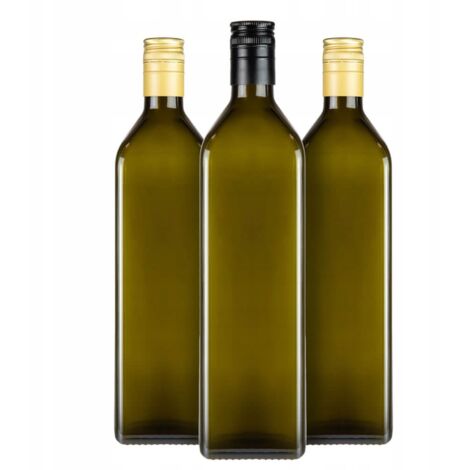 10 bouteilles de MARASCA OLIVE 1L pour huile d'olive et teintures