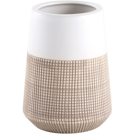 Mug de salle de bain en grès blanc beige Isana 1439 AWD INTERIOR (1/3)
