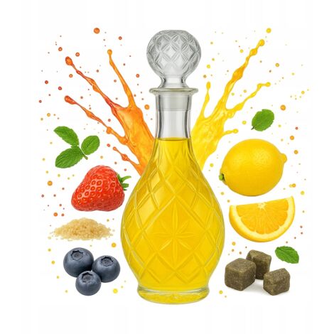 Carafe en verre PINA 900 ml pour liqueurs et alcools, bouteille cadeau en verre 0,9 l (1/5)