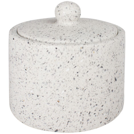 Q-BATH PREMIUM DECOR 1552 Contenant cosmétique, terrazzo clair