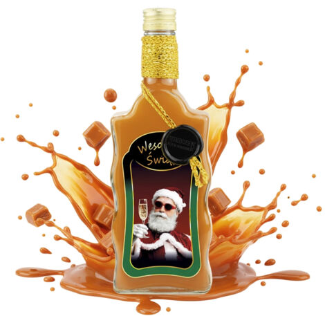 Bouteille de Noël FALA 500 ml PREMIUM, décorée comme cadeau (1/5)