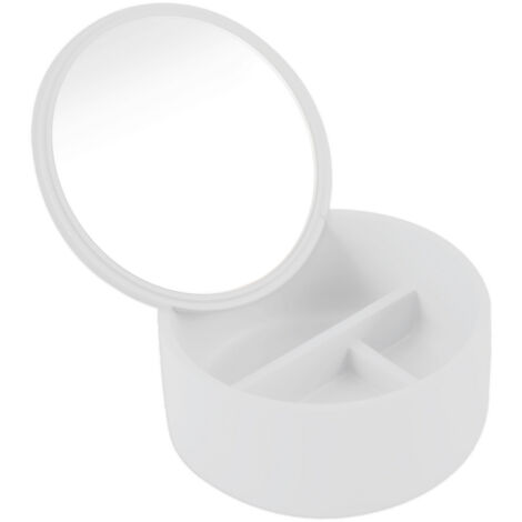 Boîte à cosmétiques avec miroir AWD INTÉRIEUR 1467 blanc (1/3)