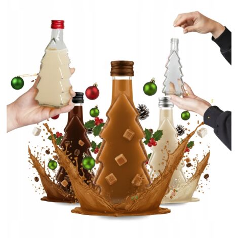 Lot de 5 flacons de 250 ml de liqueur et teinture « Sapin de Noël » (pour Noël) (1/5)