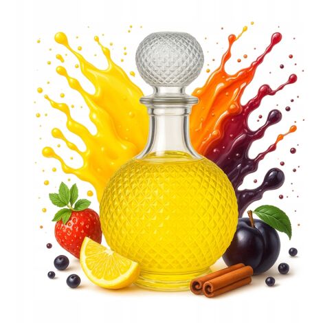 Carafe en verre LUNA 1L pour liqueurs et alcools - Cadeau - Bouteille en verre (1/5)