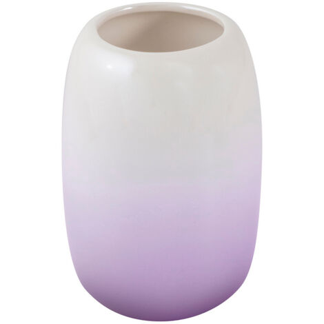 Mug de salle de bain AWD INTERIOR Prem 1381 blanc violet céramique (1/3)