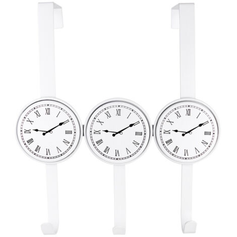 AWD INTERIOR 1483, accroche-porte, horloges en métal blanc (1/2)