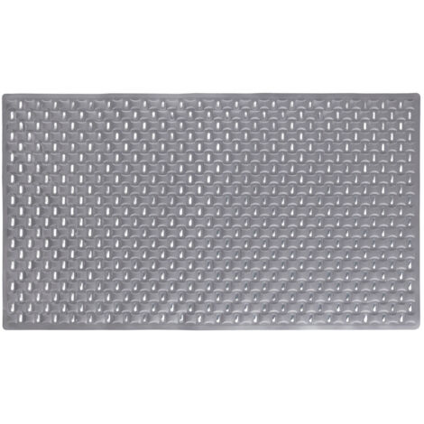 Tapis antidérapant pour baignoire AWD INTERIOR 1859 gris 70,5 x 39 cm TPE