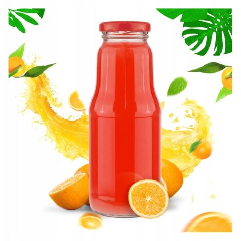 Bouteille à fruits pour jus, sirop 300 ml + couvercle (1/5)