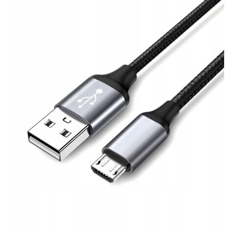 CÂBLE USB - microUSB 2.0, RENFORCÉ, DURABLE, LONG, 2 m, TRESSÉ (1/4)