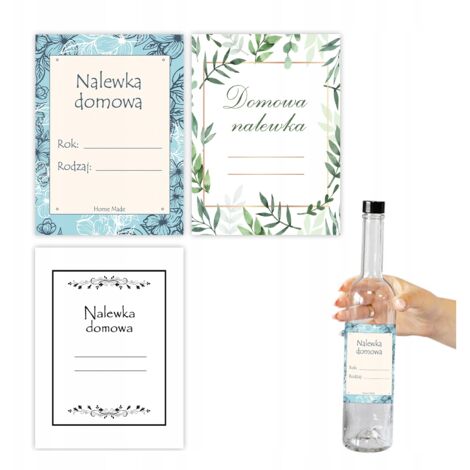 Étiquettes autocollantes pour bouteilles de liqueur, lot de 10, liqueur Moonshine (1/5)