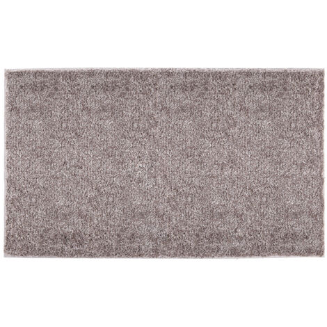 Tapis de bain Q-BATH PREMIUM DECOR 1641 marron moelleux 120 x 70 cm en microfibre (1/4)