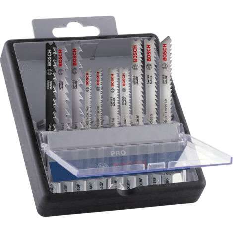LAMES DE SCIE BOSCH T SET PRO BOIS DUR ET STRATIFIÉ 83 MM 10 pieces. (1/5)