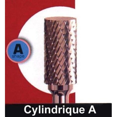 Fraise-carbure KLINGSPOR zylindrique avec denture frontale Ø 9,6mm, L: 64mm (1/2)