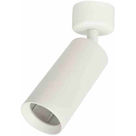 Spot en mica blanc, luminaire 1xGU10 (1/5)
