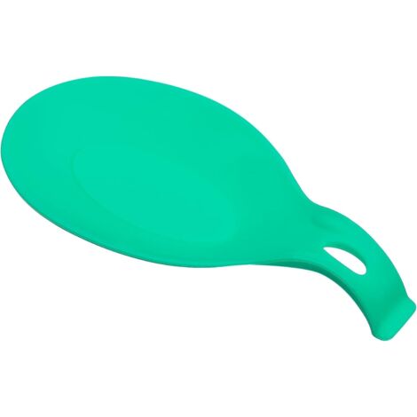 Repose-cuillères en silicone vert, 1 pièce, 23,5 cm (source : sourcing map) (1/5)