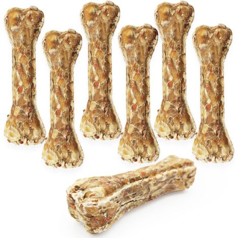 Lot de 7 os à mâcher Mersjo pour lapins avec prébiotiques, 10 cm - pour chiots et lapins âgés (1/5)