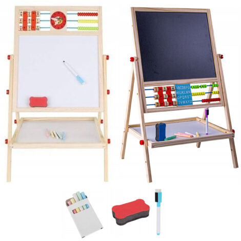 Grand tableau noir double face effaçable pour dessiner POUR ENFANTS - Nous recommandons